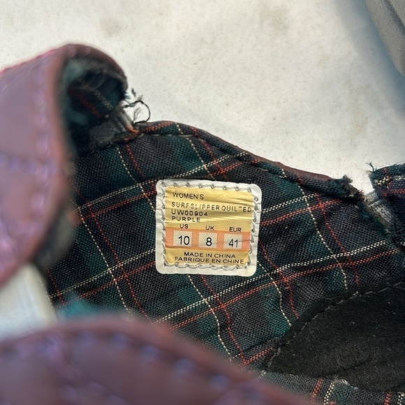 Cushe Footwear Surf Slipper Quilted Purple Slip On Loafer Size 10 - Picture 8 of 16